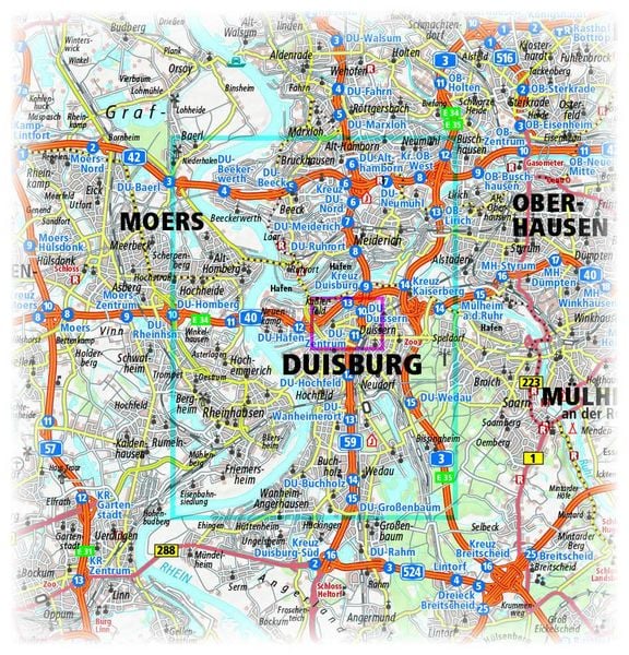 Produktbild: Publicpress Stadtplan Duisburg 1:18.000