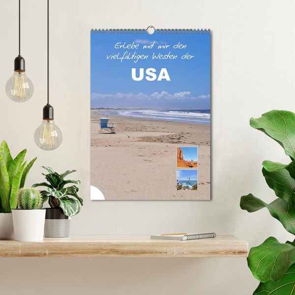 Produktbild: Erlebe mit mir den vielf&auml;ltigen Westen der USA (Wandkalender 2026 DIN A3 hoch), CALVENDO Monatskalender