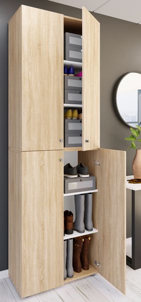 Produktbild: XL Holz Gro&szlig;er Schuhschrank Schuhkommode Lona 6