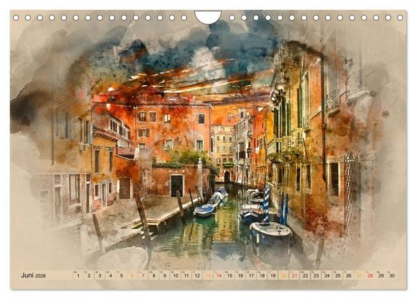 Produktbild: Venedig - ganz intim (Wandkalender 2026 DIN A4 quer), CALVENDO Monatskalender