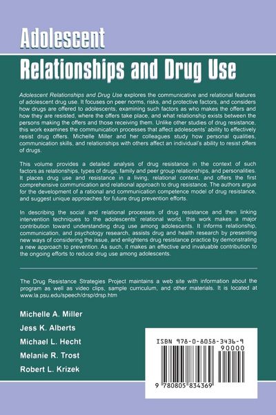 Produktbild: Adolescent Relationships and Drug Use