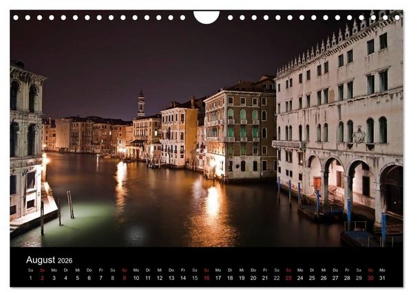 Produktbild: Bella Venezia (Wandkalender 2026 DIN A4 quer), CALVENDO Monatskalender