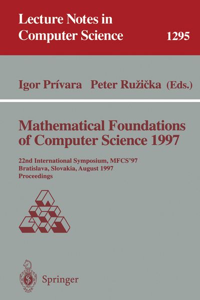Produktbild: Mathematical Foundations of Computer Science 1997