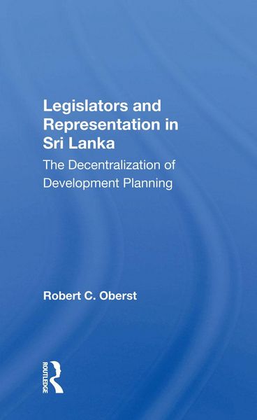 Produktbild: Legislators And Representation In Sri Lanka
