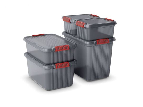 Produktbild: KIS 237047 Aufbewahrungsbox K Latch stapelbar (B x H x T) 590 x 280 x 390 mm Rauchgrau, Transluzent 1 St.