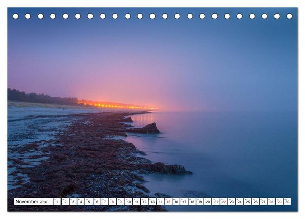 Produktbild: Insel R&uuml;gen - Die K&uuml;ste von Sellin bis Kap Arkona (Tischkalender 2026 DIN A5 quer), CALVENDO Monatskalender