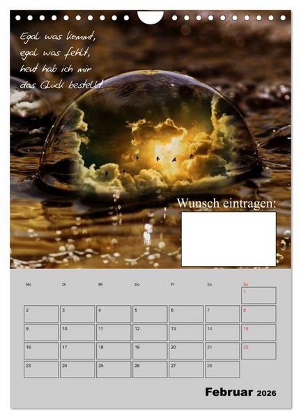 Produktbild: Wunsch- und Zauberkalender (Wandkalender 2026 DIN A4 hoch), CALVENDO Monatskalender