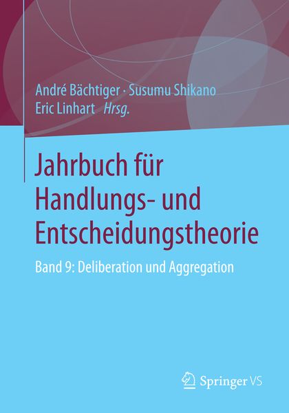 Produktbild: Jahrbuch f&uuml;r Handlungs- und Entscheidungstheorie