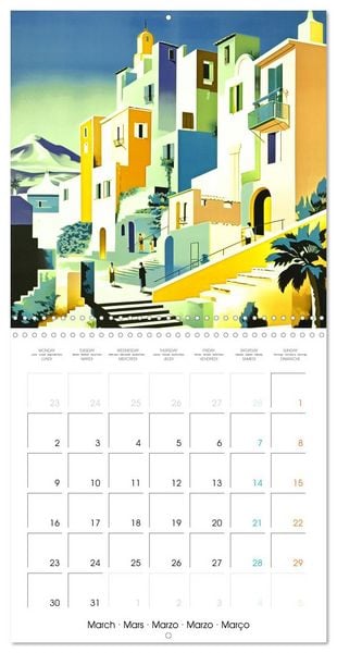 Produktbild: Illustrations promontoires (Calendrier mural carr&eacute; 2026 30x30 cm) Calendrier double avec une page pour vos prises de notes