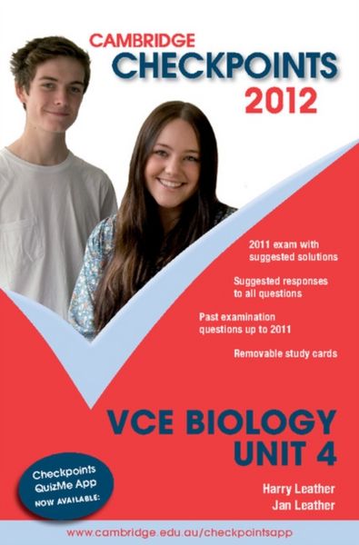 Produktbild: Cambridge Checkpoints VCE Biology Unit 4 2012