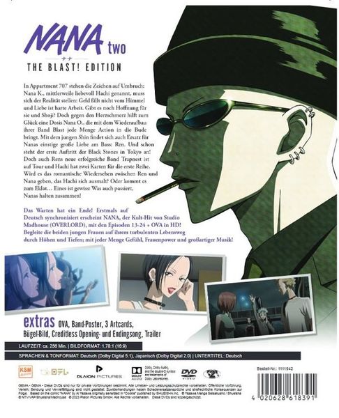 Produktbild: NANA - The Blast! Edition Vol. 2 (Ep. 13-24 + OVA 2) [2 DVDs]