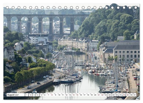 Produktbild: Hausbooturlaub Frankreich - Bretagne (Tischkalender 2027 DIN A5 quer), CALVENDO Monatskalender