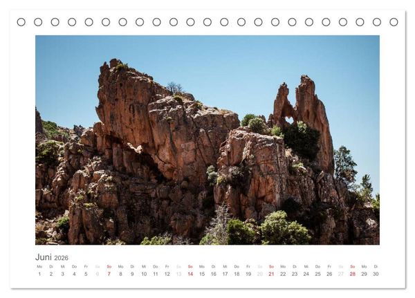 Produktbild: Die Sch&ouml;nheit Korsikas (Tischkalender 2026 DIN A5 quer), CALVENDO Monatskalender