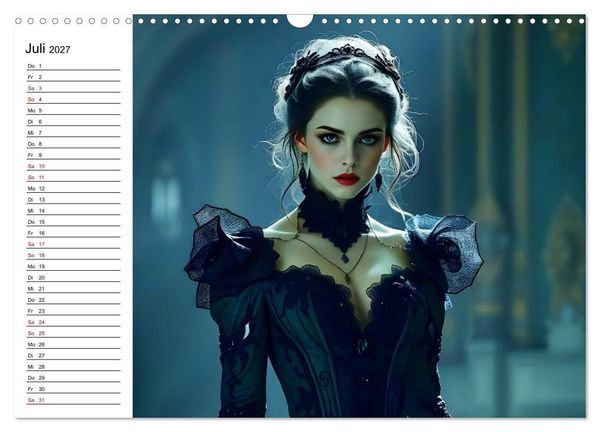 Produktbild: Geheimnisvolle Frauenportr&auml;ts (Wandkalender 2027 DIN A3 quer), CALVENDO Monatskalender