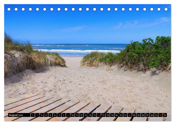 Produktbild: Langeoog - Sch&ouml;nste Insel Ostfrieslands (Tischkalender 2026 DIN A5 quer), CALVENDO Monatskalender