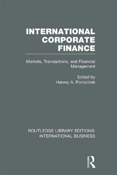 Produktbild: International Corporate Finance (RLE International Business)
