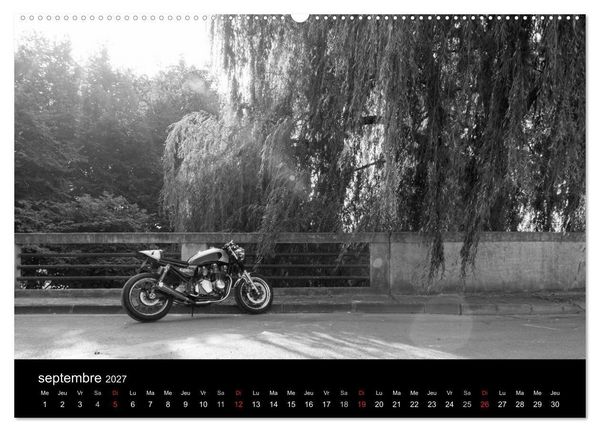 Produktbild: Une moto de caract&egrave;re (Calendrier mural haut de gamme 2027 DIN A2 vertical), CALVENDO calendrier mensuel