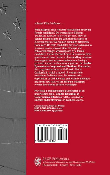 Produktbild: Gender Dynamics in Congressional Elections