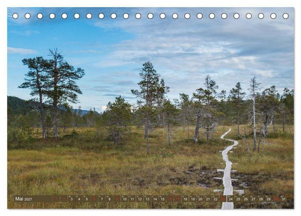Produktbild: Wandern - In Norwegen und Schweden (Tischkalender 2027 DIN A5 quer), CALVENDO Monatskalender