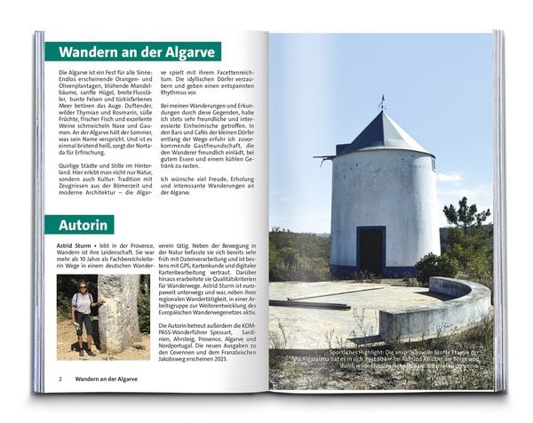 Produktbild: KOMPASS Wanderf&uuml;hrer Algarve mit Fernwanderweg Via Algarviana, 64 Touren / Etappen mit Extra-Tourenkarte