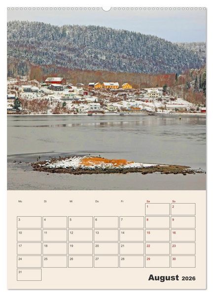 Produktbild: Winterliches Oslo - Terminplaner (hochwertiger Premium Wandkalender 2026 DIN A2 hoch), Kunstdruck in Hochglanz