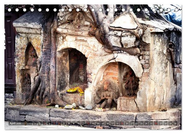 Produktbild: NEPAL Bhaktapur Kathmandu (Tischkalender 2026 DIN A5 quer), CALVENDO Monatskalender