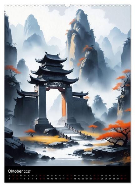 Produktbild: Asiatische Inspiration Fern&ouml;stlicher Art - Helle Werke (Wandkalender 2027 DIN A2 hoch), CALVENDO Monatskalender