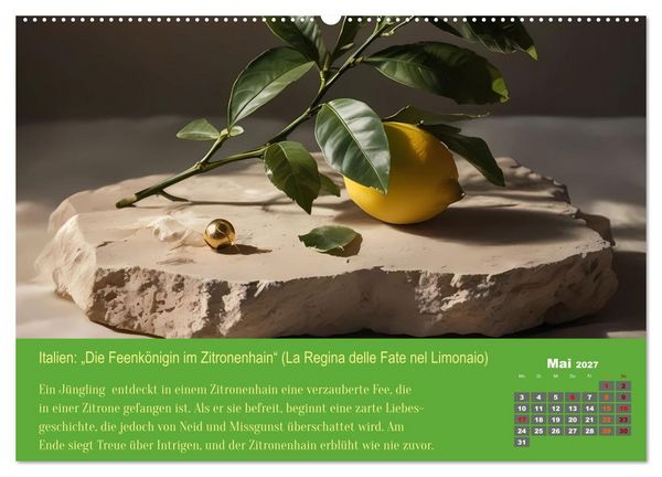 Produktbild: 12 M&auml;rchen unserer Welt (hochwertiger Premium Wandkalender 2027 DIN A2 quer), Kunstdruck in Hochglanz