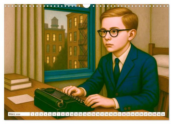 Produktbild: Truman Capote (Wandkalender 2026 DIN A3 quer), CALVENDO Monatskalender