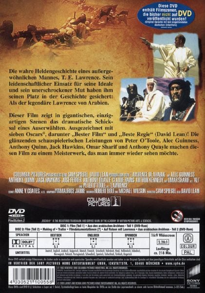Produktbild: Lawrence von Arabien [2 DVDs]