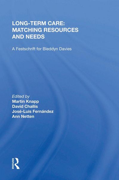 Produktbild: Long-Term Care: Matching Resources and Needs