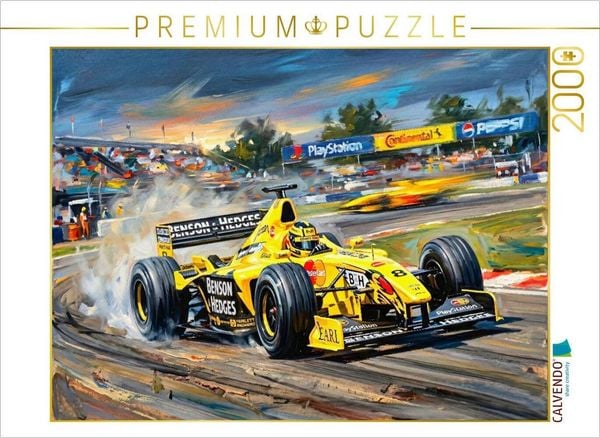CALVENDO Puzzle Der Mönchengladbacher Heinz-Harald Frentzen fuhr von 1999 bis 2001 für das britische Team Jordan F1. | 2000 Teile Lege-Größe 90x67cm Foto-Puzzle für glückliche Stunden