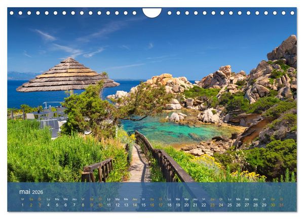 Produktbild: Sardaigne - L'&acirc;me sauvage de la M&eacute;diterran&eacute;e (Calendrier mural 2026 DIN A4 vertical), CALVENDO calendrier mensuel