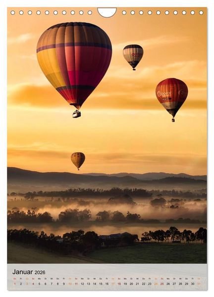 Produktbild: Ballon fahren - mein Traum (Wandkalender 2026 DIN A4 hoch), CALVENDO Monatskalender