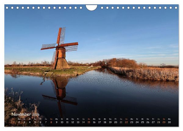 Produktbild: Westk&uuml;ste - Zwischen St. Peter Ording, B&uuml;sum und Elbe (Wandkalender 2026 DIN A4 quer), CALVENDO Monatskalender
