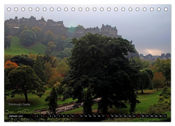 Produktbild: Schottland und Edinburgh (Tischkalender 2026 DIN A5 quer), CALVENDO Monatskalender
