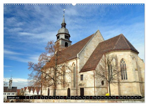 Produktbild: Spaziergang in B&ouml;blingen (hochwertiger Premium Wandkalender 2026 DIN A2 quer), Kunstdruck in Hochglanz
