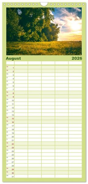 Produktbild: Familienplaner 2026 - Eine Reise durch die W&auml;lder dieser Welt mit 5 Spalten (Wandkalender, 21 x 45 cm) CALVENDO