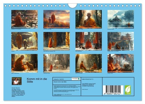 Produktbild: Komm mit in die Stille (Wandkalender 2026 DIN A4 quer), CALVENDO Monatskalender