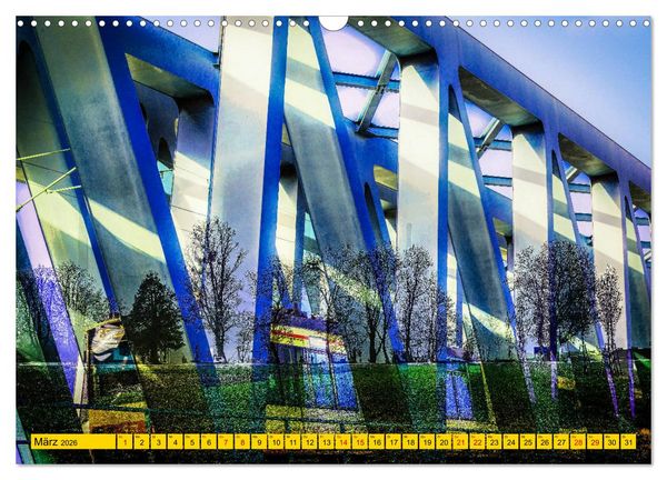 Produktbild: Karlsruhe mal 2 (Wandkalender 2026 DIN A3 quer), CALVENDO Monatskalender