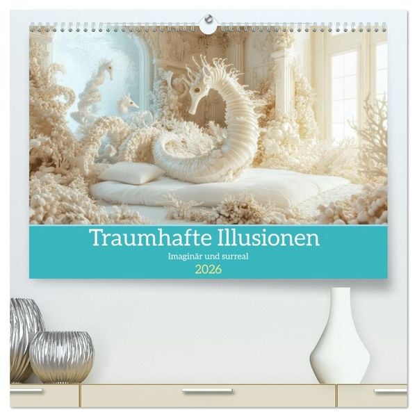 Produktbild: Traumhafte Illusionen - Imagin&auml;r und surreal (hochwertiger Premium Wandkalender 2026 DIN A2 quer), Kunstdruck in Hochglanz