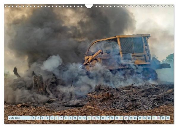 Produktbild: Bulldozer - b&auml;renstarke Arbeitstiere (Wandkalender 2026 DIN A3 quer), CALVENDO Monatskalender