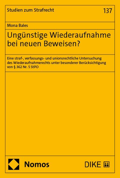 Produktbild: Ung&uuml;nstige Wiederaufnahme bei neuen Beweisen?