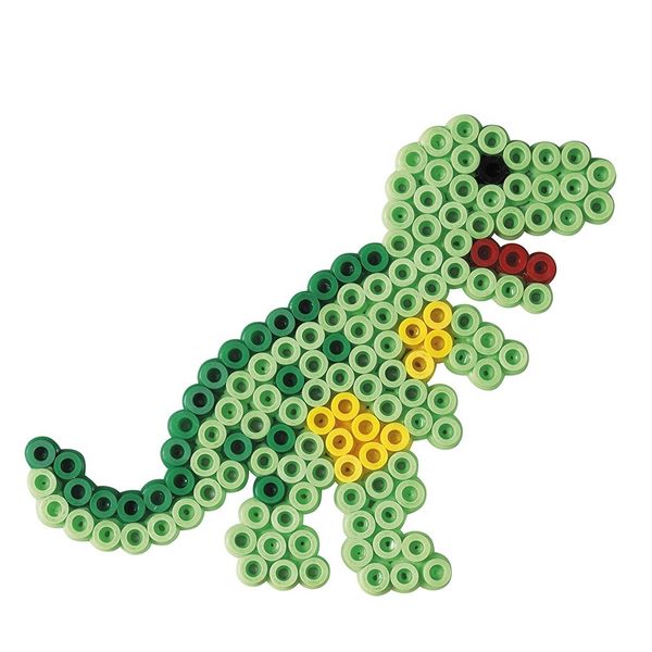 Produktbild: Hama 3502 - B&uuml;gelperlen Midi - Geschenkpackung, kleine Welt Dinosaurier & Auto blau