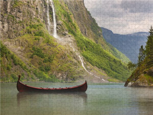 Produktbild: CALVENDO Puzzle Naeroyfjord in Norwegen 1000 Teile Lege-Gr&ouml;&szlig;e 64 x 48 cm Foto-Puzzle Bild von Johann Sch&ouml;rkhuber