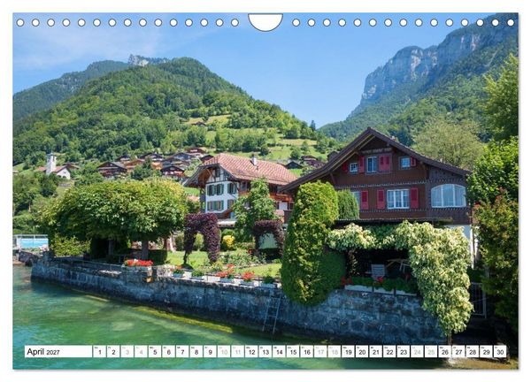 Produktbild: Faszination Berner Oberland - Thuner- und Brienzersee (Wandkalender 2027 DIN A4 quer), CALVENDO Monatskalender