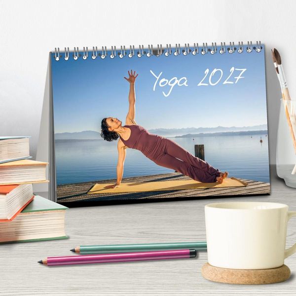Produktbild: Yoga (Tischkalender 2027 DIN A5 quer), CALVENDO Monatskalender