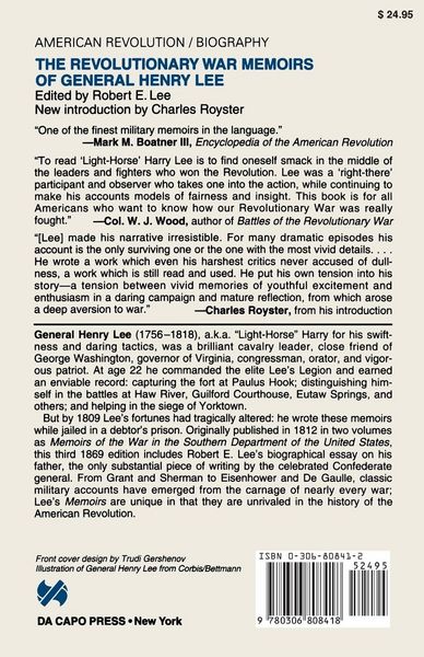 Produktbild: The Revolutionary War Memoirs of General Henry Lee