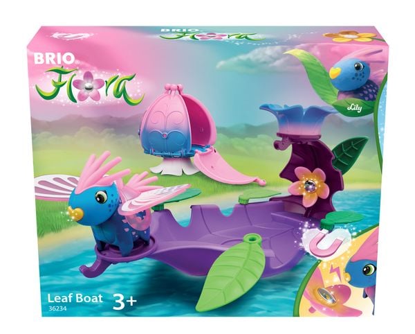 Produktbild: BRIO Flora - 36234 Lilys Blatt-Boot | Spielset f&uuml;r endlosen fantasievollen Spielspa&szlig; f&uuml;r M&auml;dchen und Jungen ab 3 Jahren - wundersch&ouml;nes Geschenk