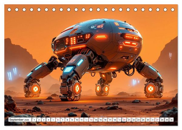 Produktbild: Neuer Morgen Mars (Tischkalender 2026 DIN A5 quer), CALVENDO Monatskalender